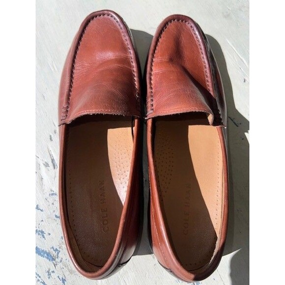 Cole Haan Tan Plain Vamp Dress Loafers C21287 Men’s 8.5M main image 3